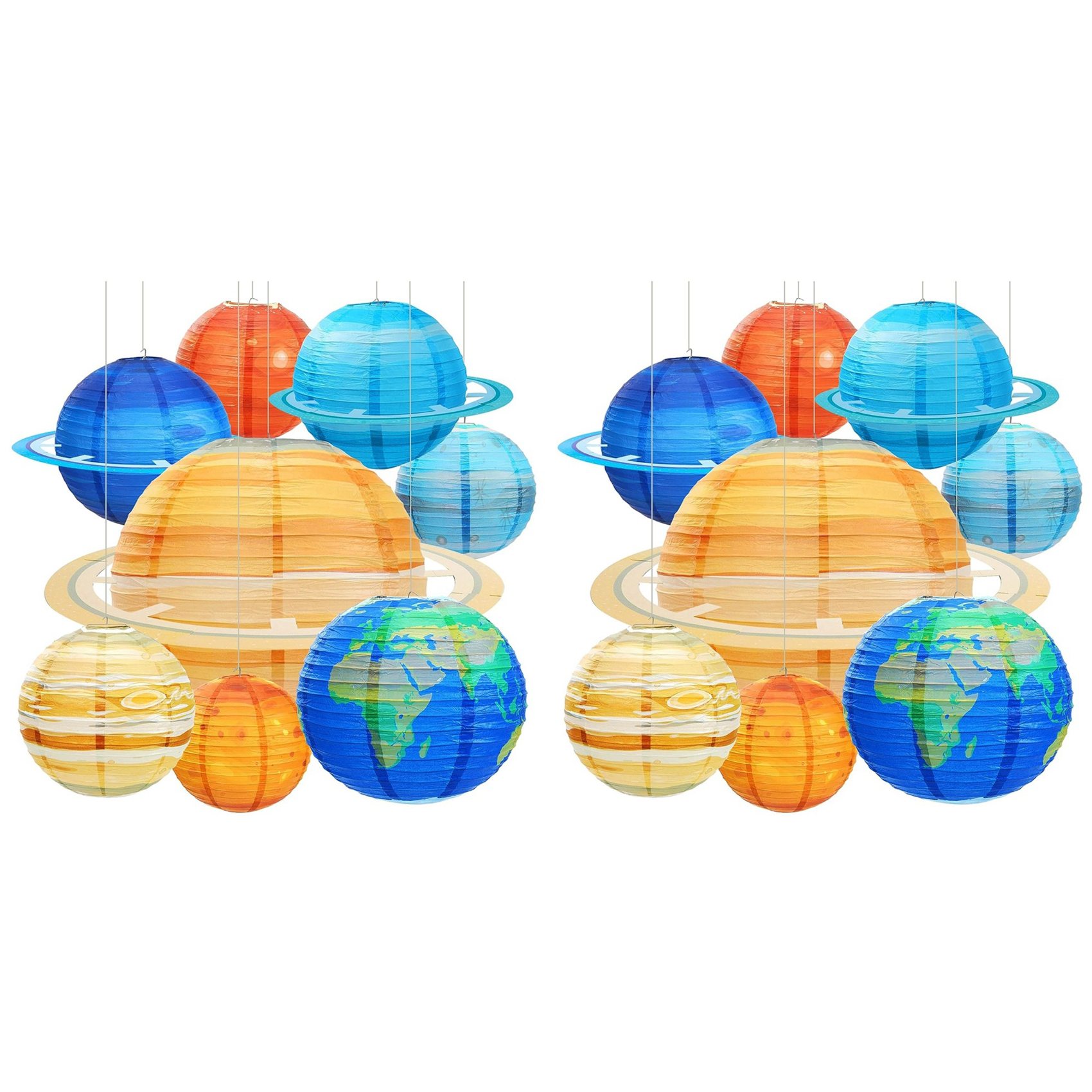 ABBP-16Pcs Space Paper Lantern - đánh giá và giá Lantern Paper Solar