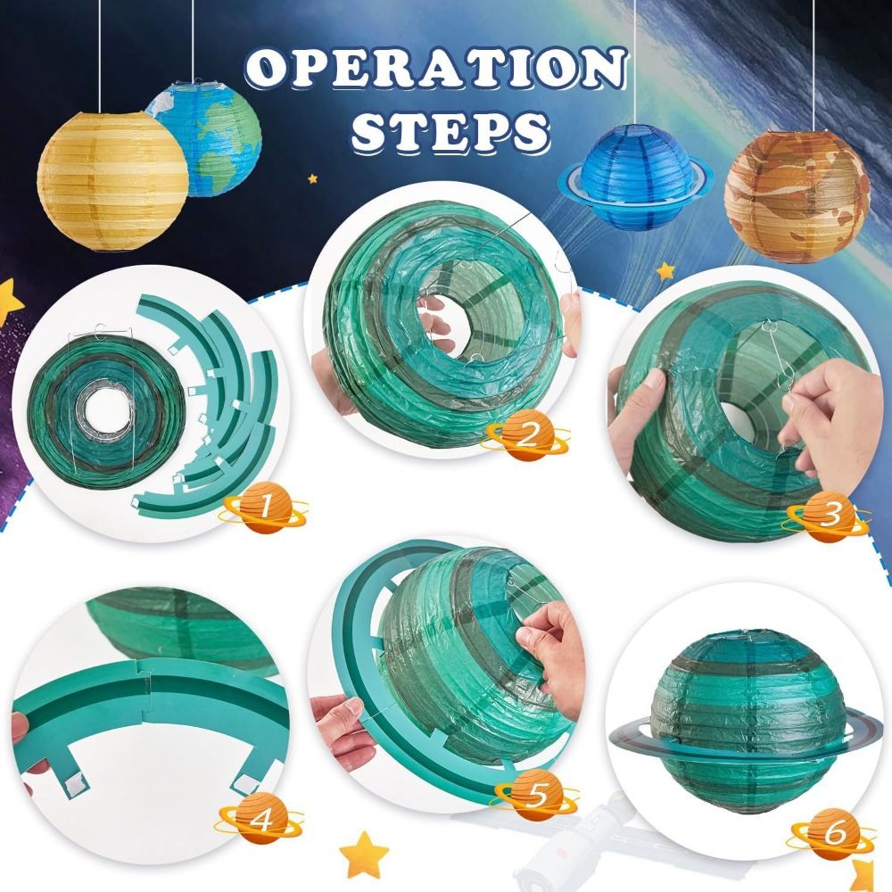 Foldable Hanging Planet Paper  - đánh giá và giá Lantern Paper Solar