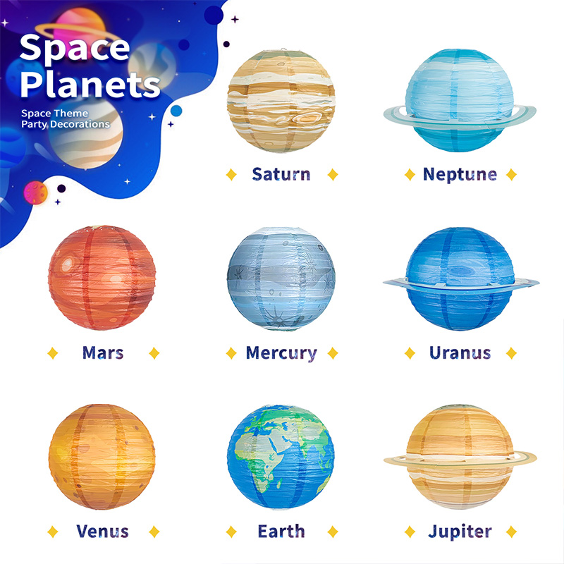 Solar System Eight Planets Sta - đánh giá và giá Lantern Paper Solar
