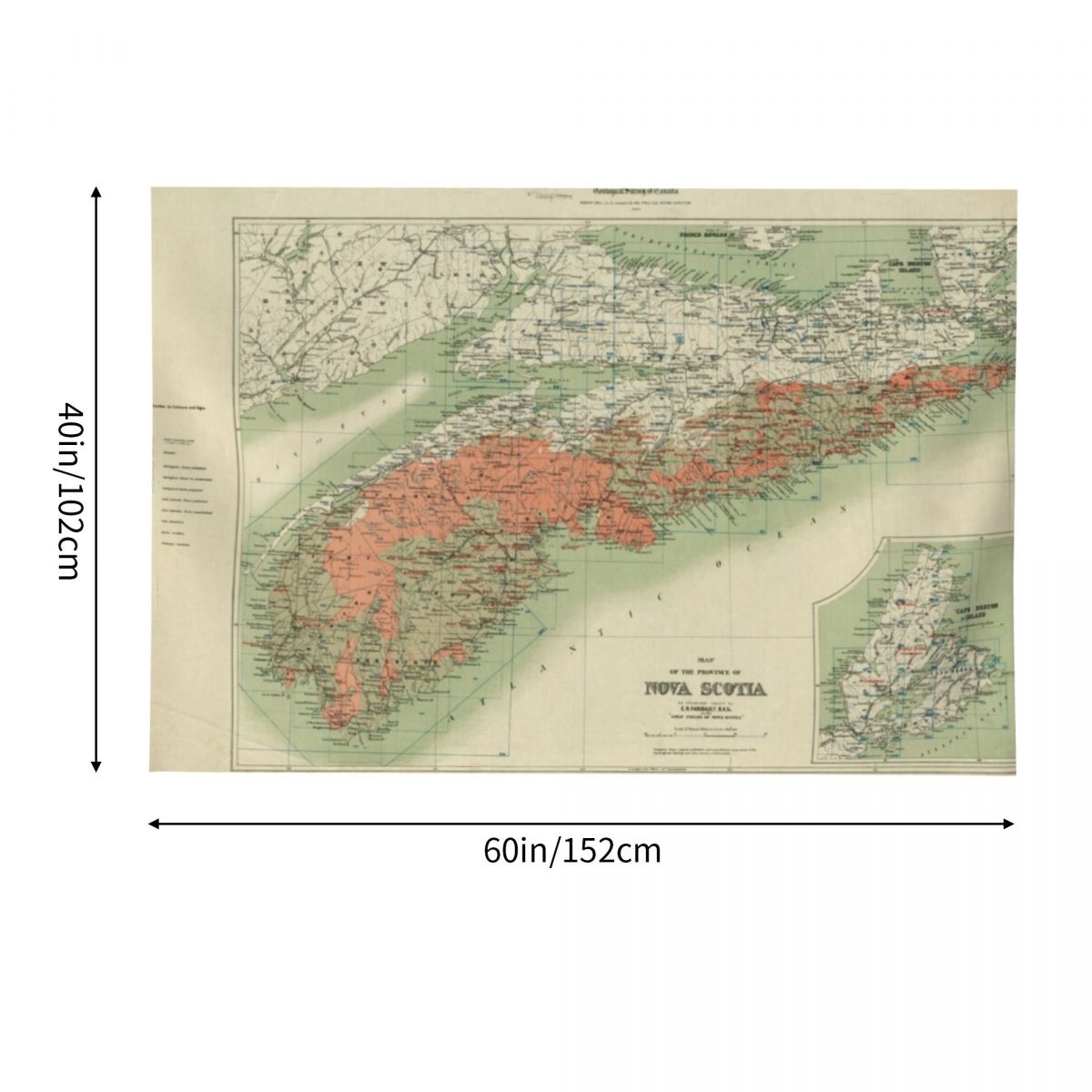 Vintage Geological Map of Nova - đánh giá và giá Nova Decor & Lighting Vase Glass Brun 26Cm