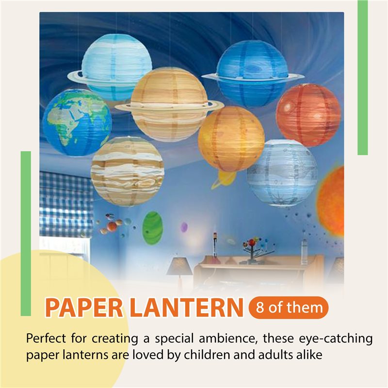 A93Z 8Pcs Space Paper Lanterns - đánh giá và giá Lantern Paper Solar