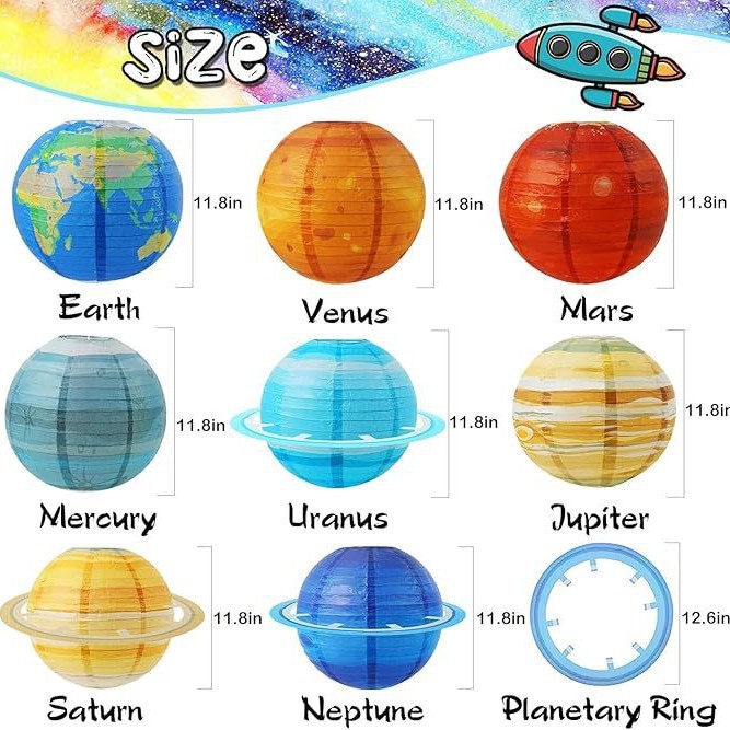 Solar System Creative Planet P - đánh giá và giá Lantern Paper Solar
