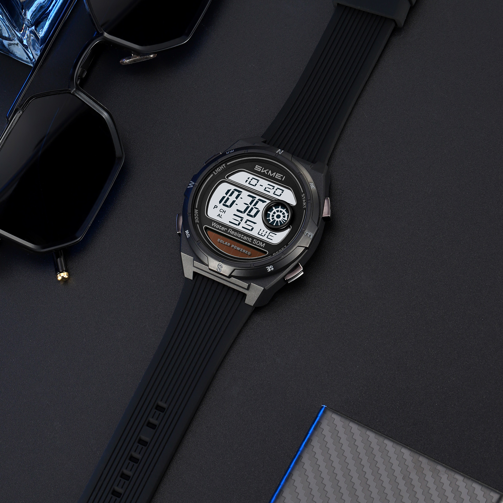 SKMEI 2436 Solar Digital Watch - đánh giá và giá Lantern Paper Solar