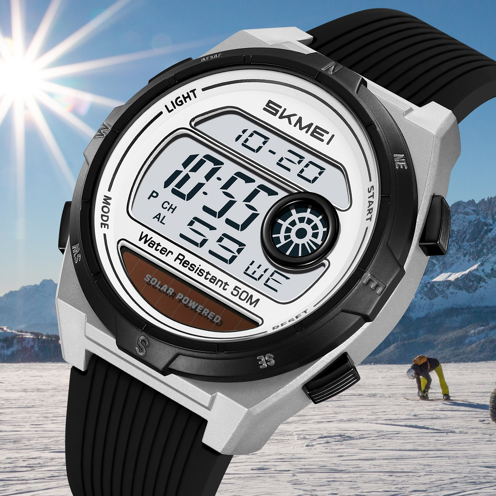SKMEI 2436 Solar Digital Watch - đánh giá và giá Lantern Paper Solar