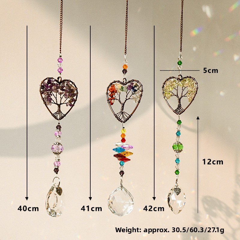 Crystal Wind Chime Pendant Win - đánh giá và giá Lighting Tree Decor