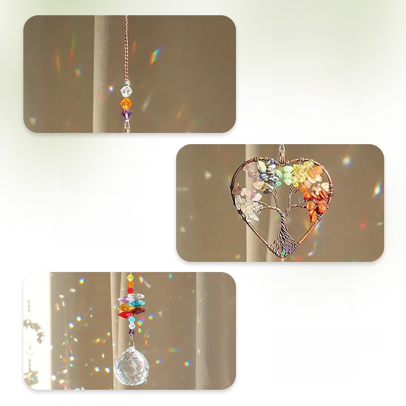 Crystal Wind Chime Pendant Win - đánh giá và giá Lighting Tree Decor