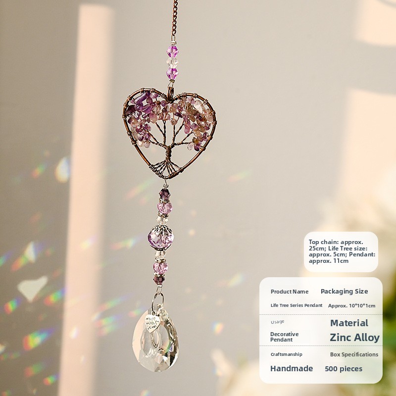 Crystal Wind Chime Pendant Win - đánh giá và giá Lighting Tree Decor