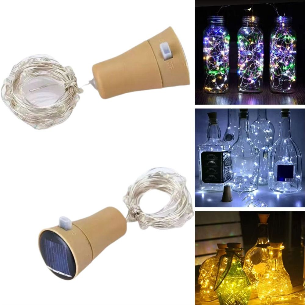 2M Solar Cork String Lights 20 - đánh giá và giá Decor Lighting Cork