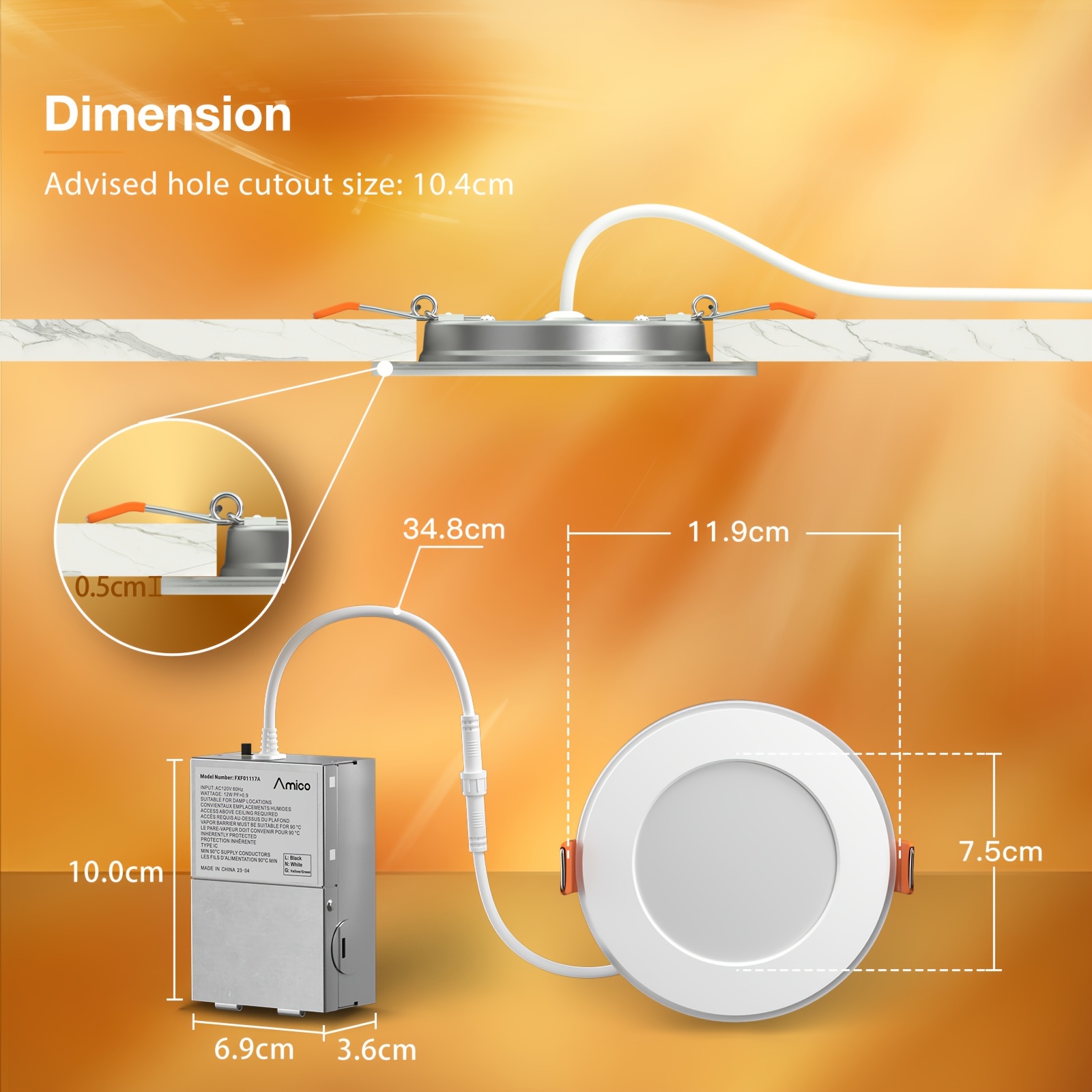 12/6 Pack 4/6 Inch 5CCT LED Re - đánh giá và giá Lighting Decor For Room