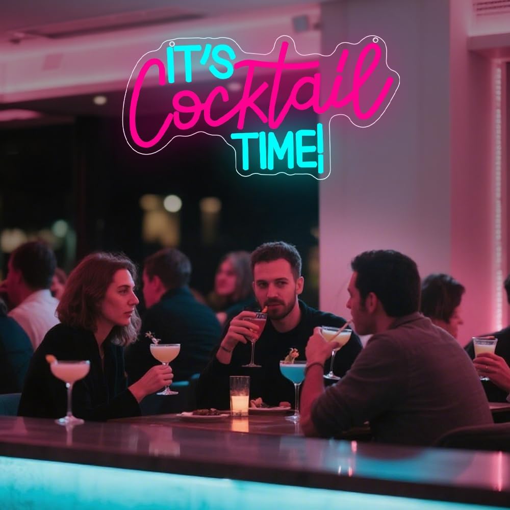 Cocktails Neon Sign USB Powere - đánh giá và giá Lighting Decor For Room