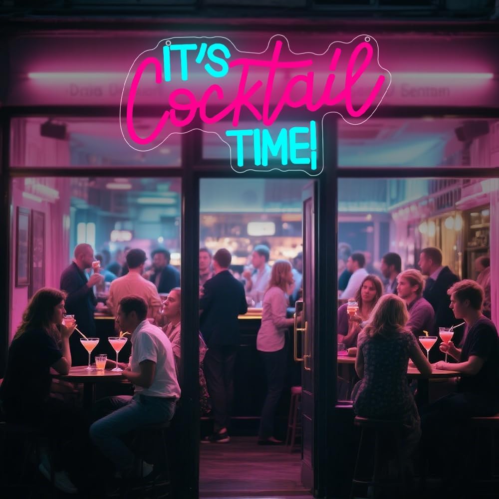 Cocktails Neon Sign USB Powere - đánh giá và giá Lighting Decor For Room