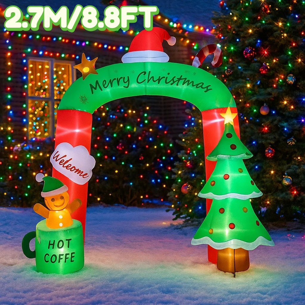 2.7M/8.8FT Inflatable Christma - đánh giá và giá Lighting Tree Decor