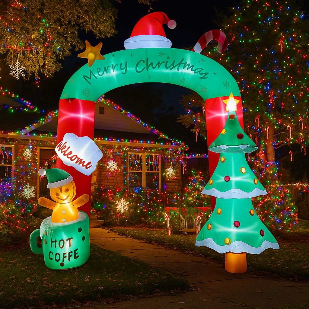 2.7M/8.8FT Inflatable Christma - đánh giá và giá Lighting Tree Decor