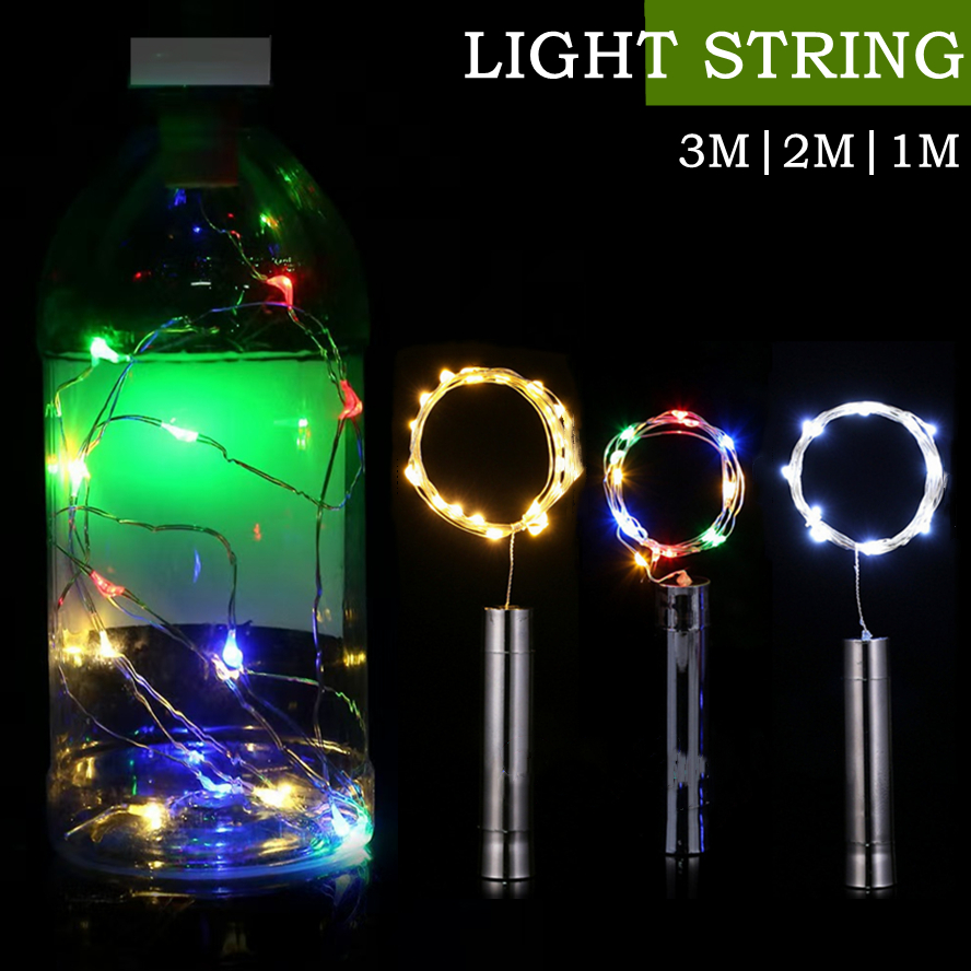 3/2M Colorful LED Silver Line  - đánh giá và giá Decor Lighting Cork