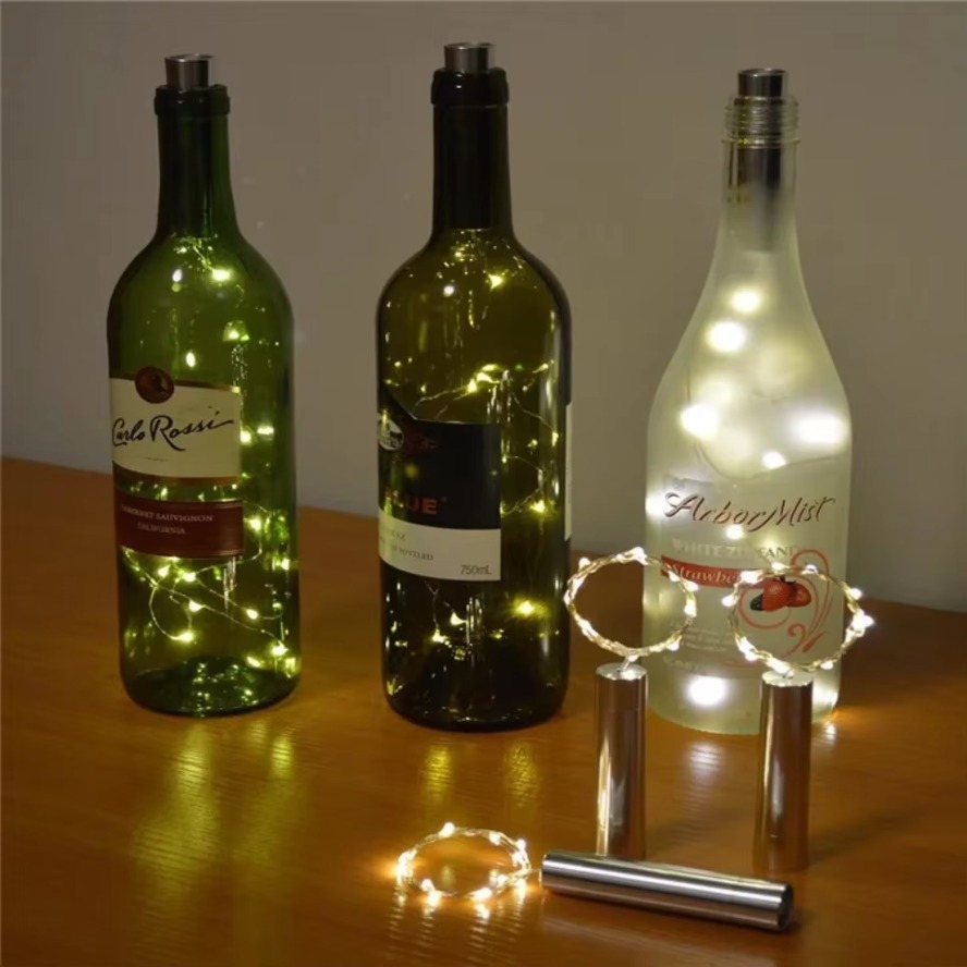 3/2M Colorful LED Silver Line  - đánh giá và giá Decor Lighting Cork