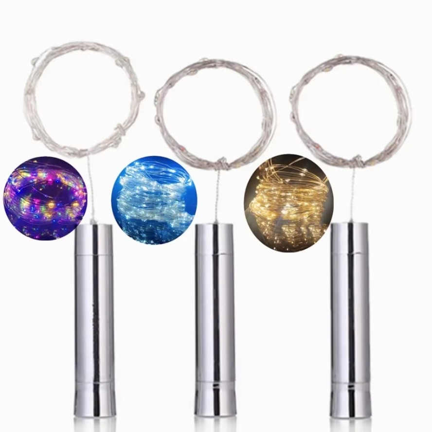 3/2M Colorful LED Silver Line  - đánh giá và giá Decor Lighting Cork