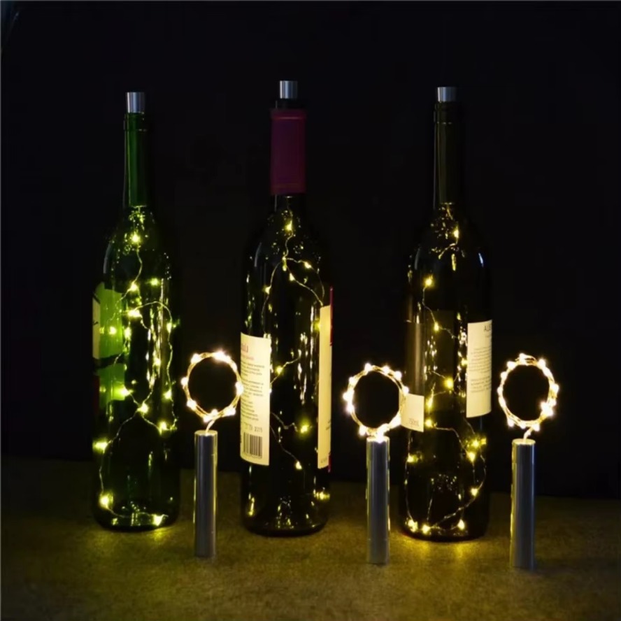 3/2M Colorful LED Silver Line  - đánh giá và giá Decor Lighting Cork
