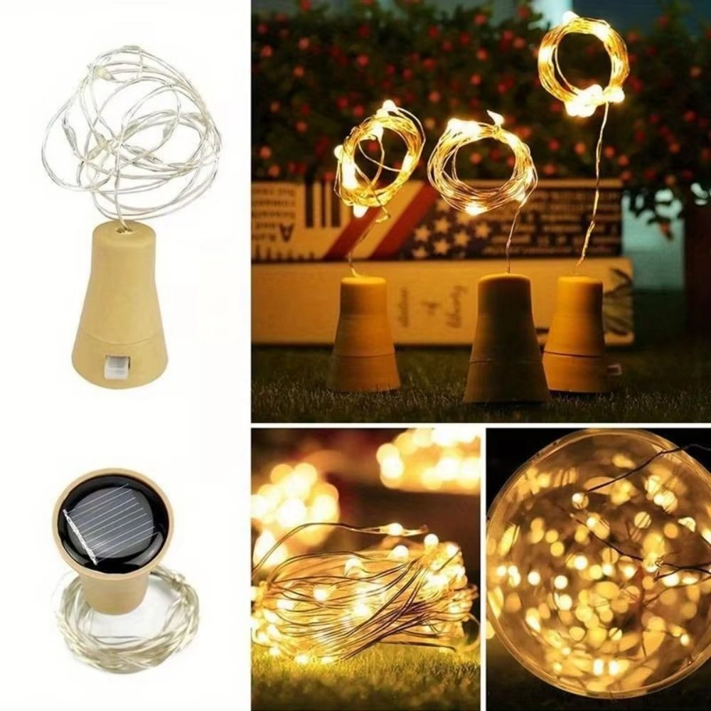 2M Solar Cork String Lights Co - đánh giá và giá Decor Lighting Cork