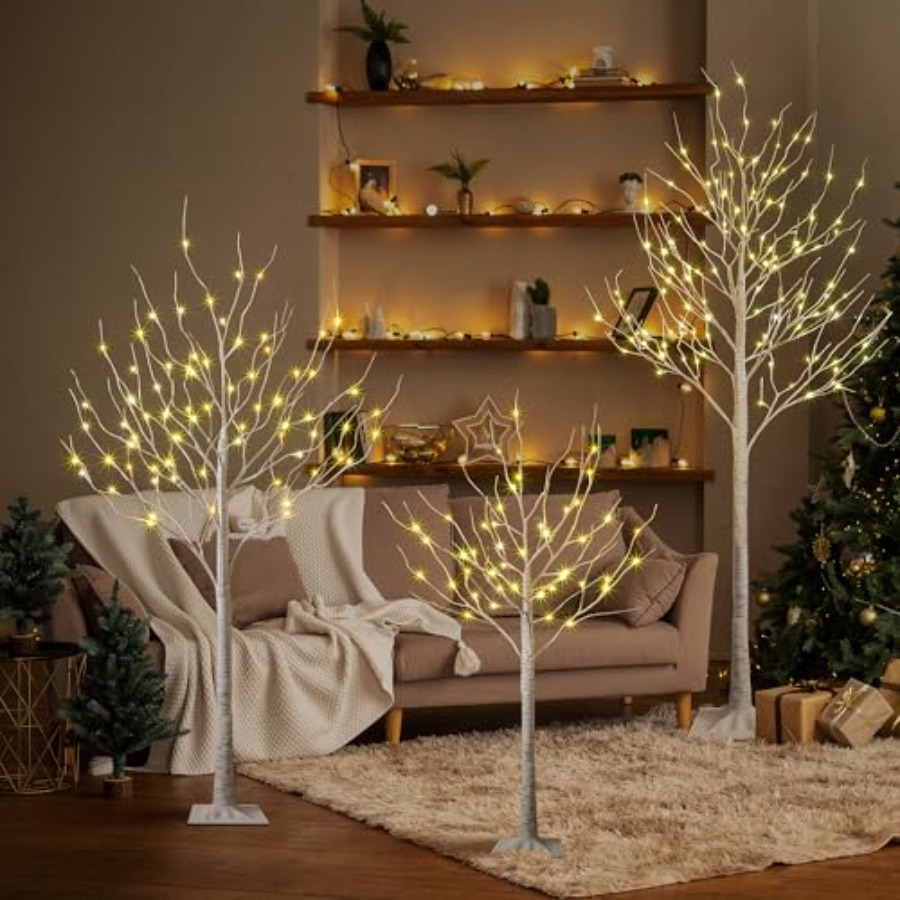 LED Birch Tree Light Set for i - đánh giá và giá Lighting Tree Decor