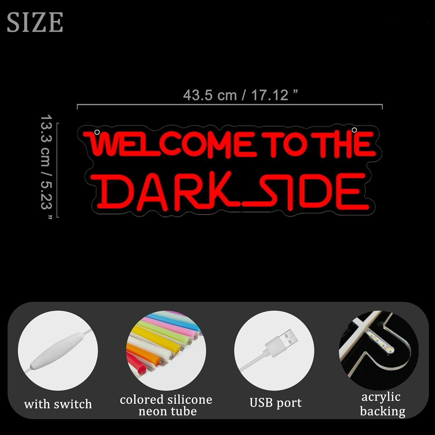 Welcome to the Dark Side Neon  - đánh giá và giá Lighting Decor For Room