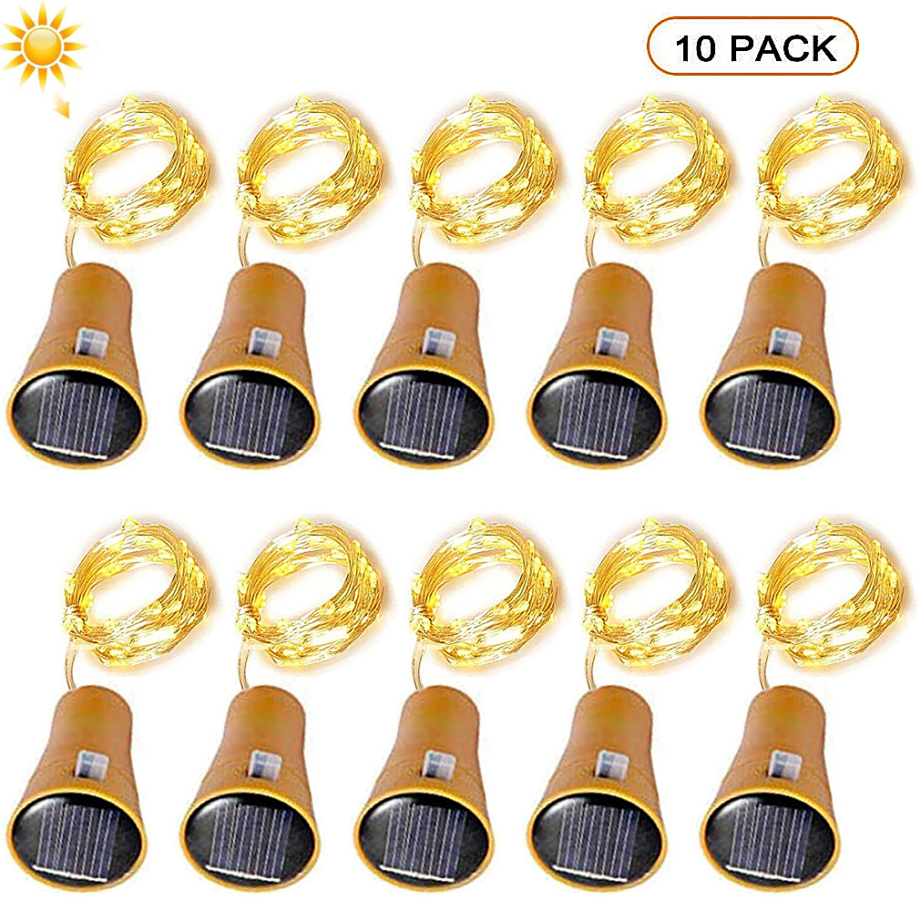 10/20LEDs Solar Wine Bottle St - đánh giá và giá Lantern Paper Solar
