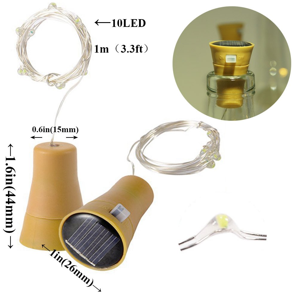 10/20LEDs Solar Wine Bottle St - đánh giá và giá Lantern Paper Solar