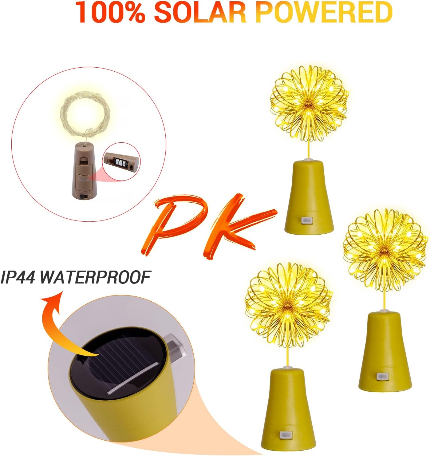 10/20LEDs Solar Wine Bottle St - đánh giá và giá Lantern Paper Solar