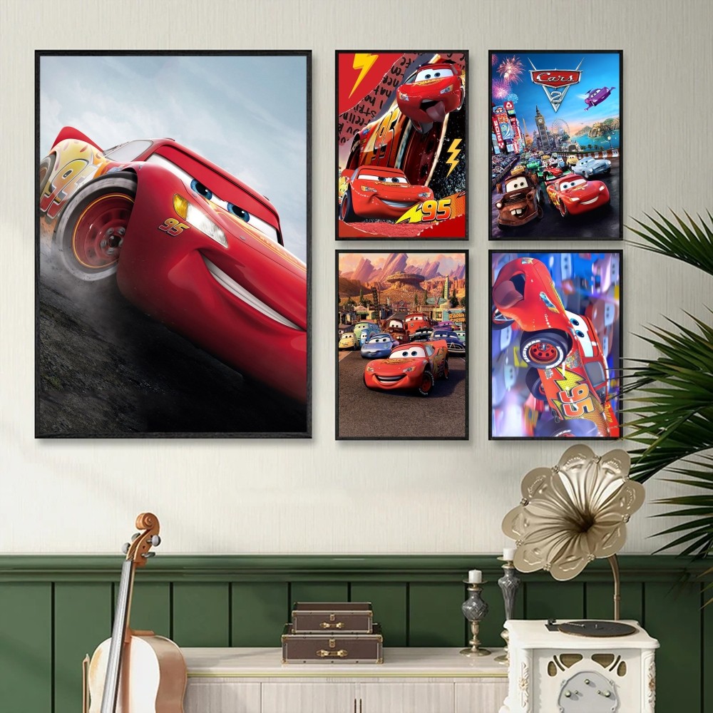 1PC Lightning McQueen Poster S - đánh giá và giá Lighting Mcqueen Decor