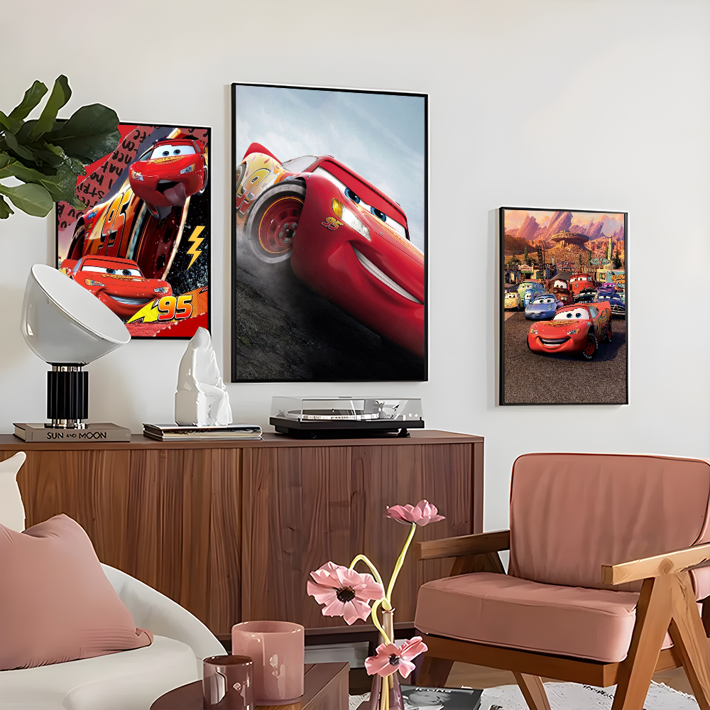 1PC Lightning McQueen Poster S - đánh giá và giá Lighting Mcqueen Decor