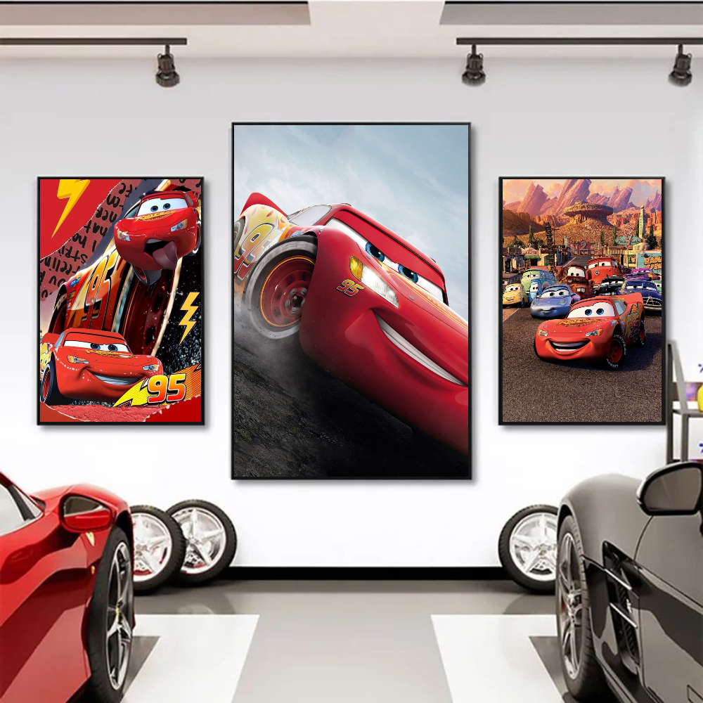 1PC Lightning McQueen Poster S - đánh giá và giá Lighting Mcqueen Decor