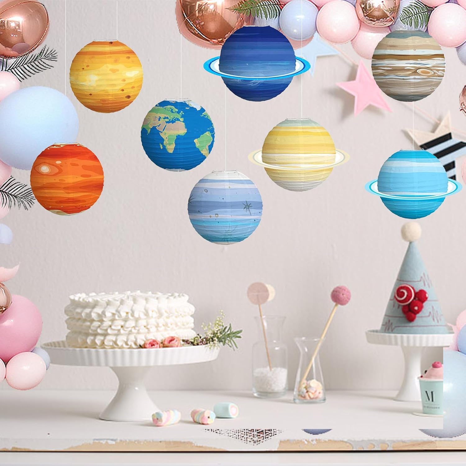 1PCS Solar System Eight Planet - đánh giá và giá Lantern Paper Solar