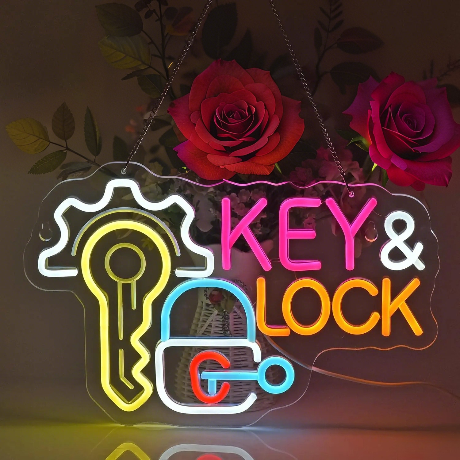 Key Lock Neon Sign Light Hangi - đánh giá và giá Lighting Decor Rentals