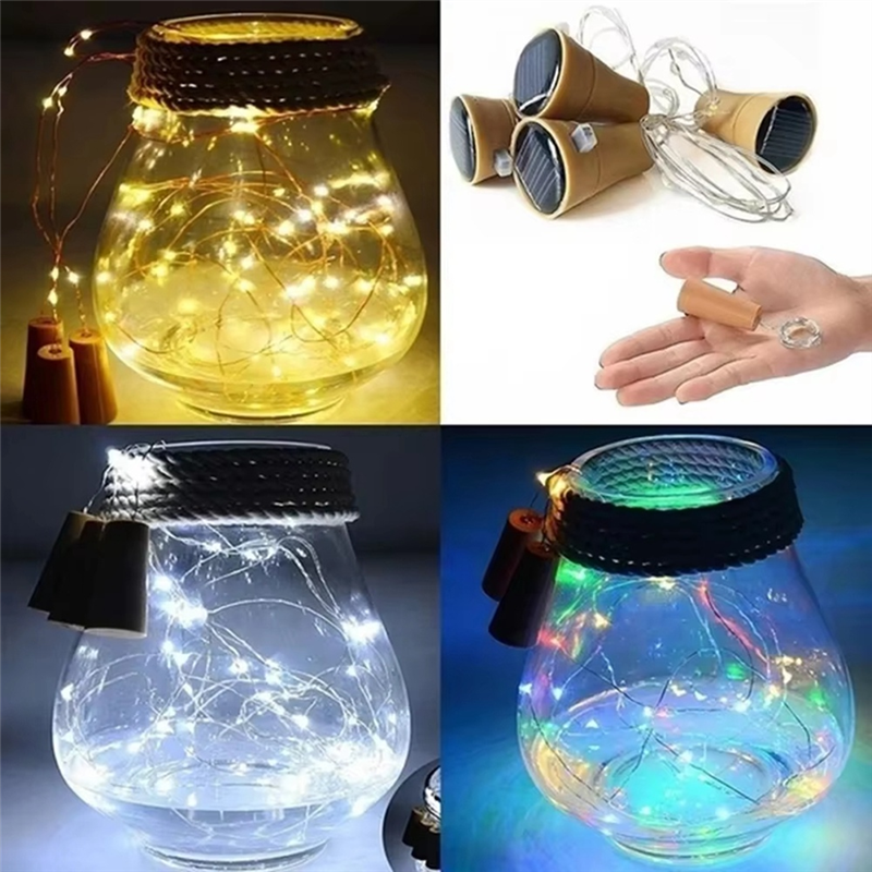 ABEZ 10Pcs Solar Wine Bottle C - đánh giá và giá Decor Lighting Cork