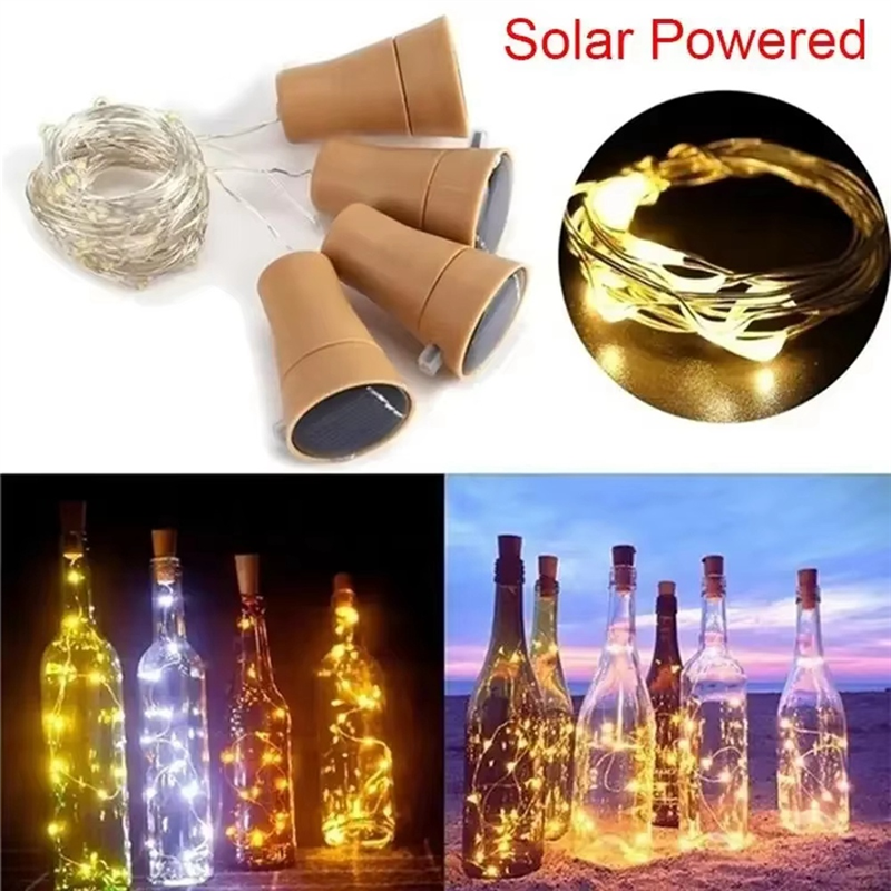 ABEZ 10Pcs Solar Wine Bottle C - đánh giá và giá Decor Lighting Cork