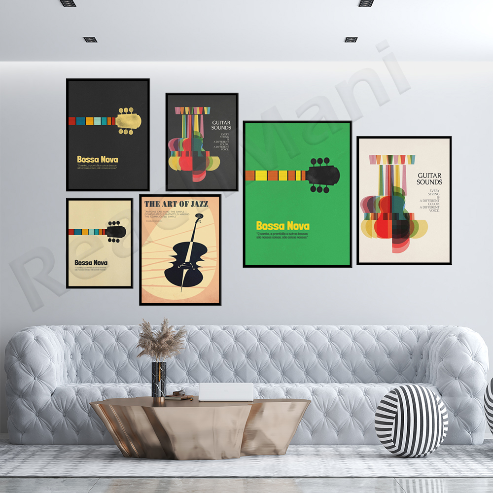 Bossa Nova Poster, Jazz Print, - đánh giá và giá Nova Decor & Lighting Vase Glass Brun 26Cm