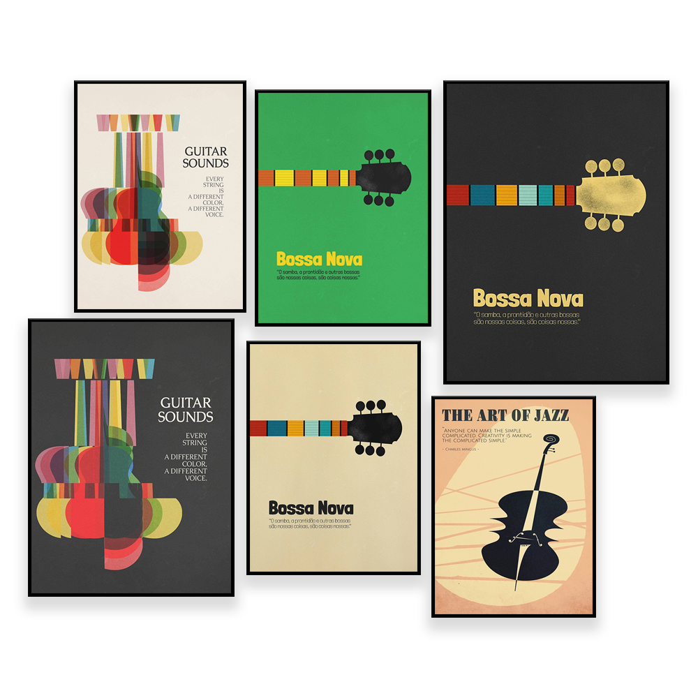 Bossa Nova Poster, Jazz Print, - đánh giá và giá Nova Decor & Lighting Vase Glass Brun 26Cm