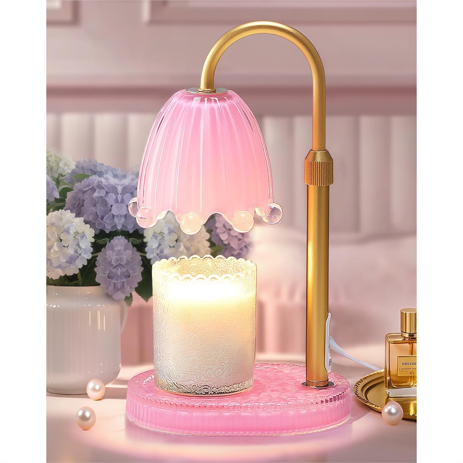 Flower Candle Warmer Lamp with - đánh giá và giá Wax Melter Electric