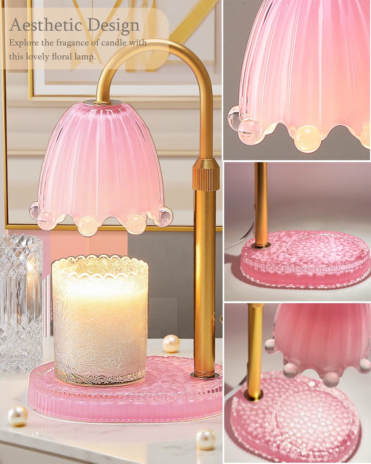 Flower Candle Warmer Lamp with - đánh giá và giá Wax Melter Electric