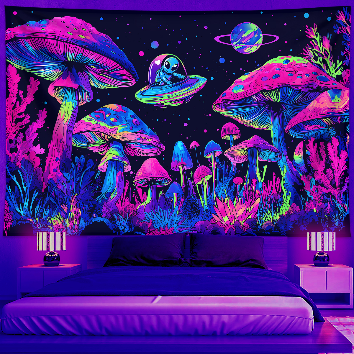 1pc Fluorescent mushroom tapes - đánh giá và giá Lighting Decor Items