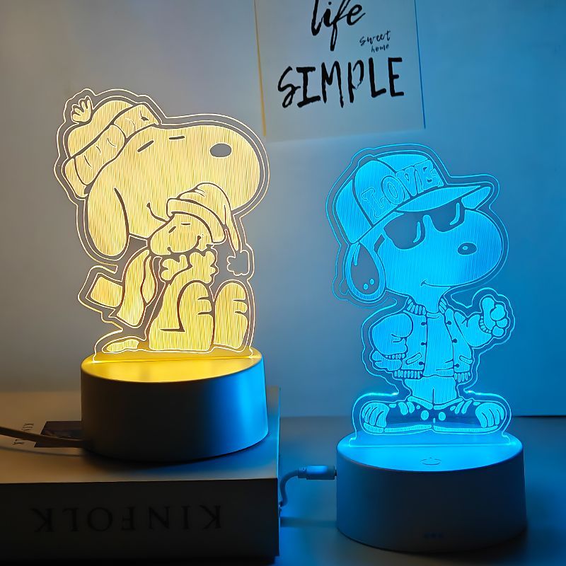 Snoopy Night Light Cute Cartoo - đánh giá và giá Lighting Decor Items