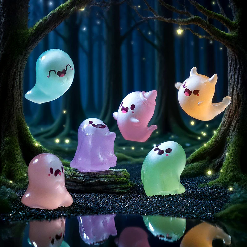 6PCS Halloween Cute Ghost Smal - đánh giá và giá Lighting Decor Items