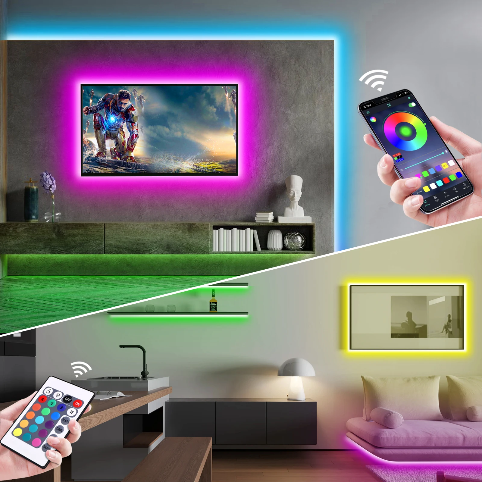 1-5m RGB LED Neon Strip Light  - đánh giá và giá Lighting Decor For Room